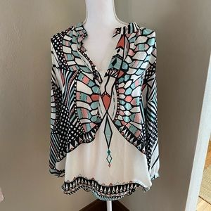 Olivaceous Printed Blouse